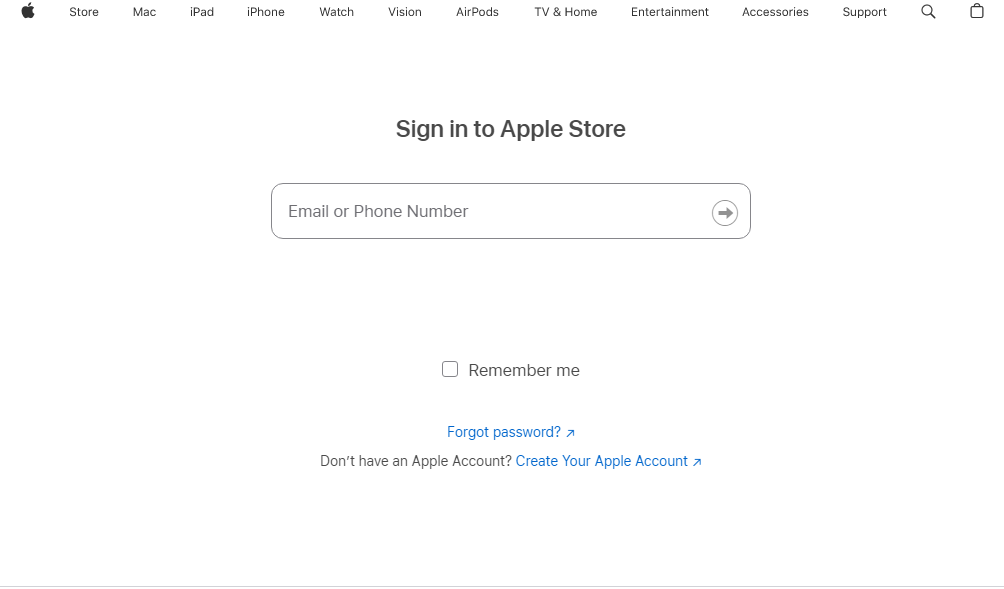 Sign into App Store